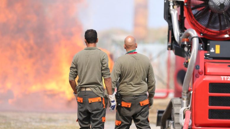 Turibina Ilva incendi