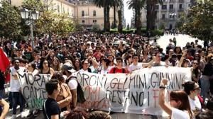 scuola protesta