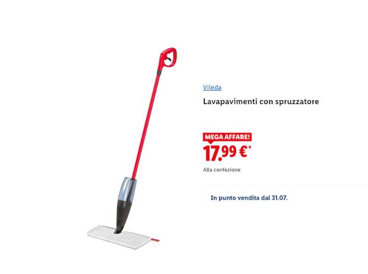 Lidl pulizie di casa con meno di 20 euro - Inchiostroverde.it (Fonte foto Lidl.it)